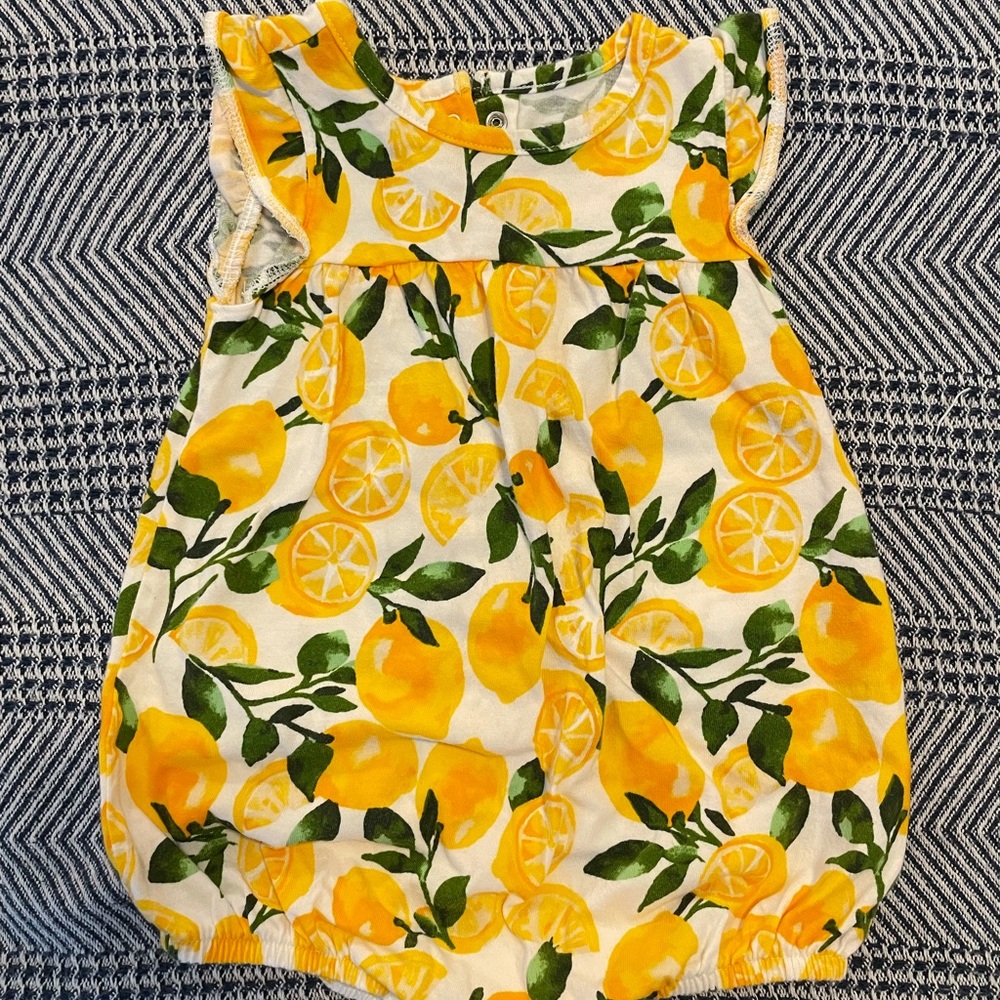 Lemons Baby Romper